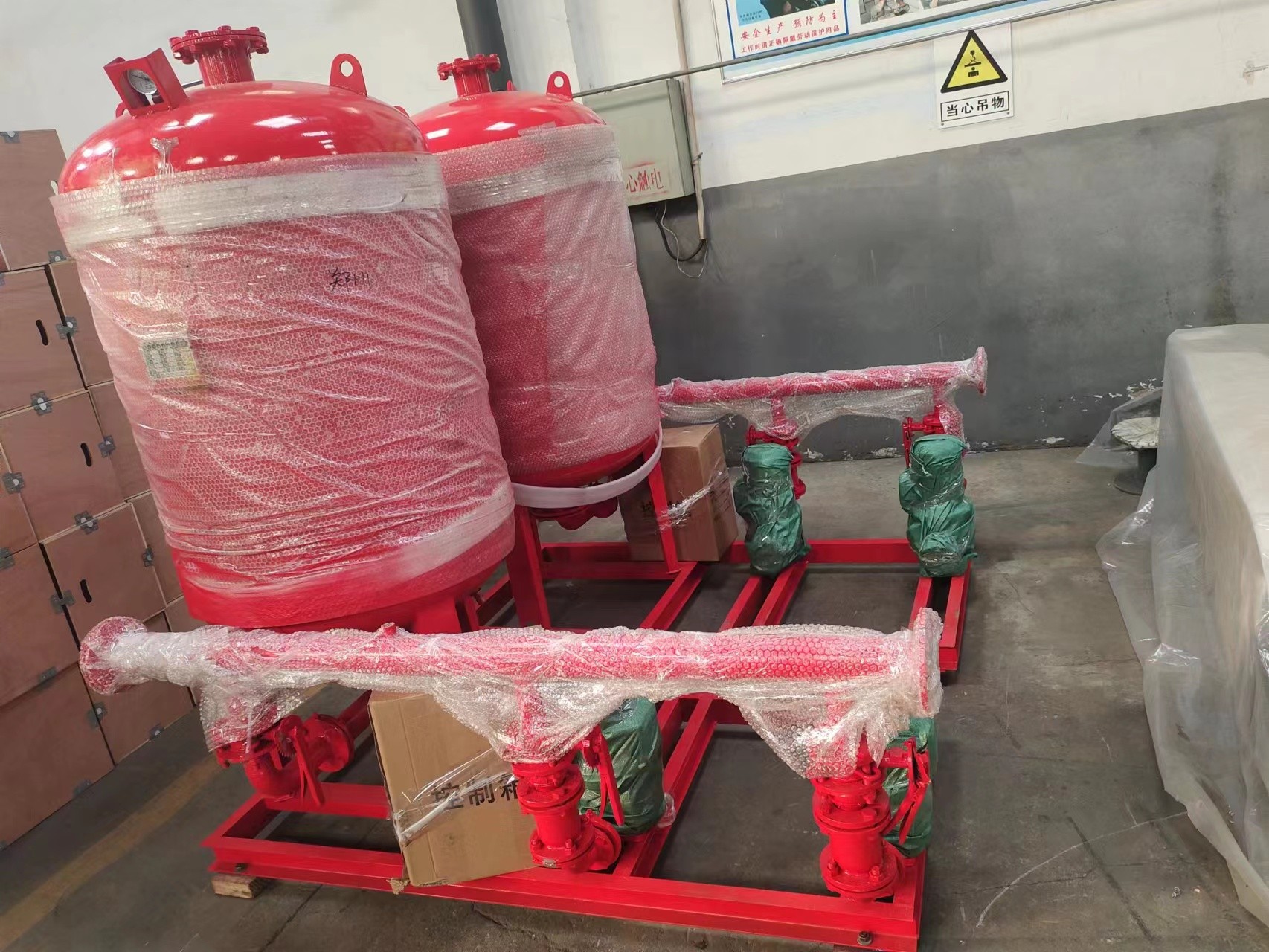 客戶定制的消防泵組已經(jīng)完工，于2月17日啟程交付客戶